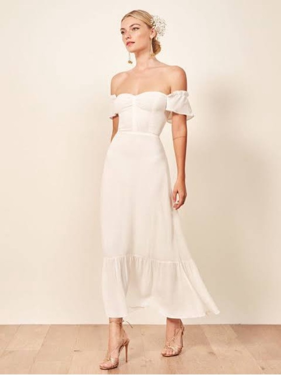 Reformation Dresses & Skirts - Reformation White Butterfly Dress